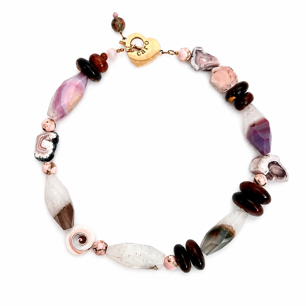 Pink Agate Necklace 0369017 image 0