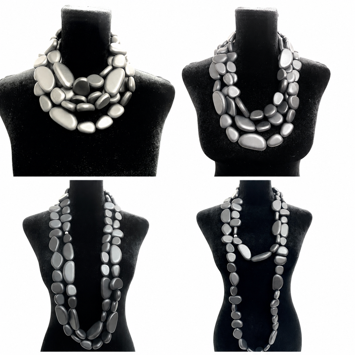 Flat Bead Mosaic Necklace 0369152 image 2
