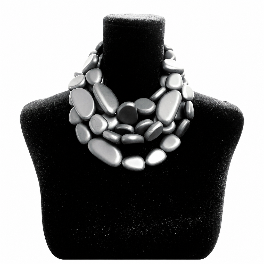 Flat Bead Mosaic Necklace 0369152 image 0