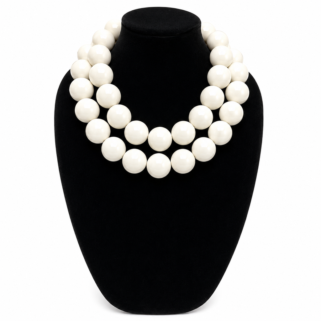 Chunky double strand necklace caro original 0369041 image 3