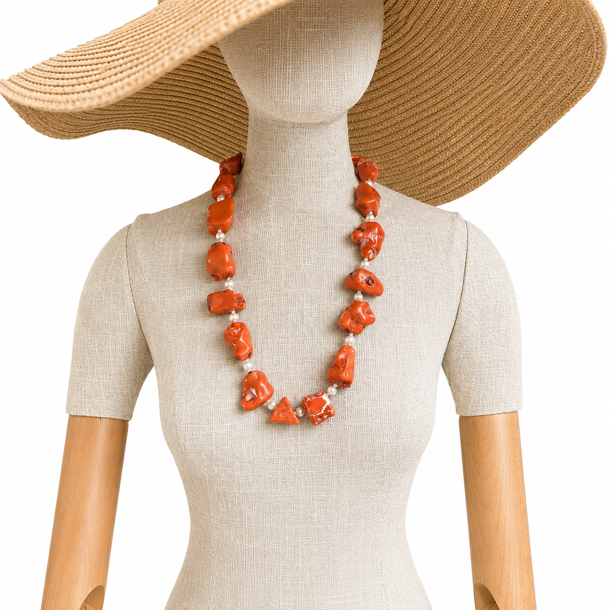 Long Coral Necklace 0369104 image 2