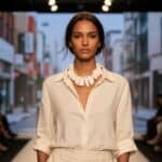 Chunky White Necklace 0369001