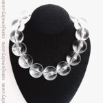 Enjoy the look of crystals without the weight.  Modern and easy to wear. 