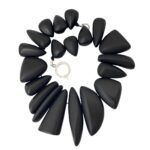 Chunky Black Necklace 0369002