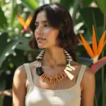Coconut Shell Necklace 0369004