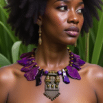Purple Jasper Necklace 0369007