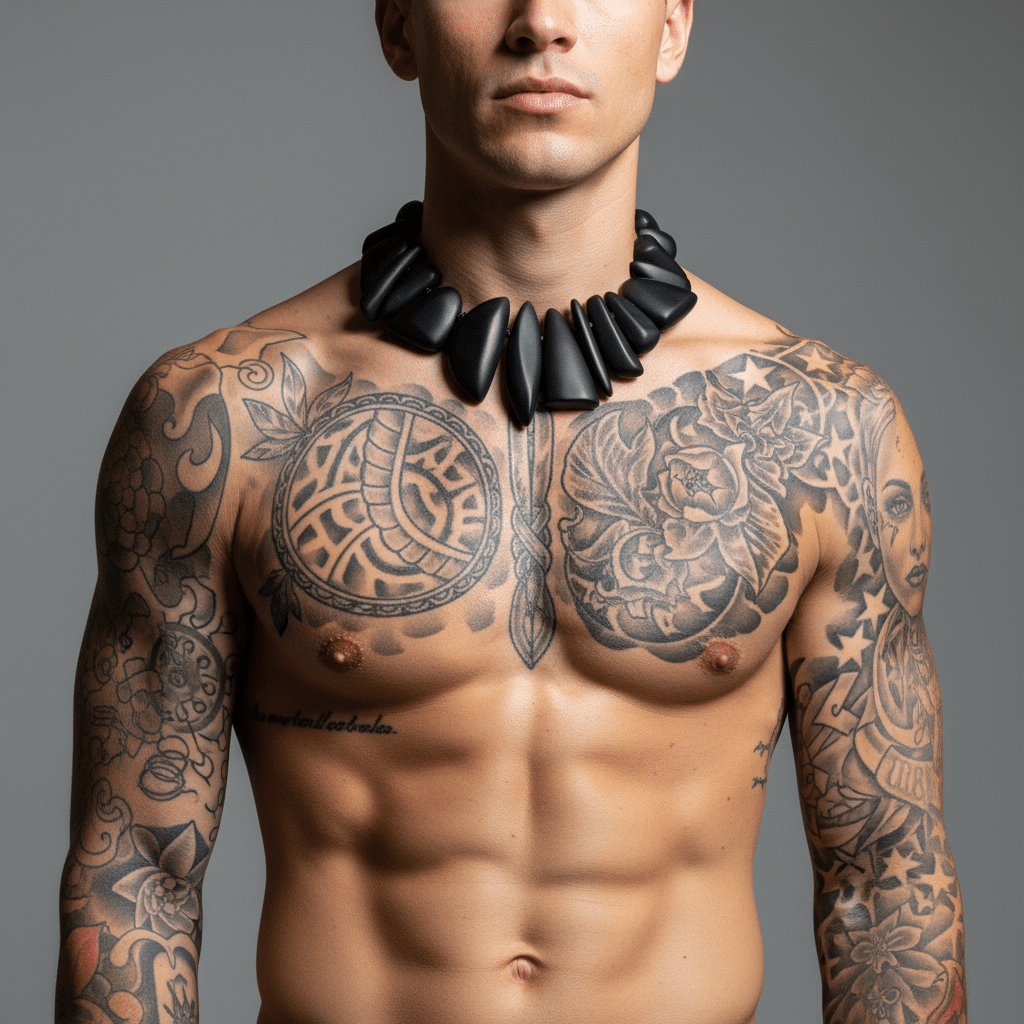 Chunky Black Necklace