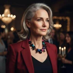 Delightfully bold and playfully elegant, the black coral necklace brings a burst of joyful color to your collection. Handcrafted to highlight both beauty and whimsy, this 18-inch necklace features a striking blend of black coral and multicolor agate stones, thoughtfully arranged to showcase a brilliant spectrum with every glance. Weighing just 8 ounces, it offers lightweight comfort without compromising on presence. The candy-like stones of black coral are vibrant and full of personality—dance along the neckline with a cheerful charm, making it a perfect statement piece for any occasion. Whether worn with a crisp white blouse or layered over bold patterns, this necklace adapts effortlessly, adding a playful twist to polished style. At the heart of the black coral necklace design is a rose quartz toggle clasp, adding a soft, romantic accent and ensuring a secure yet elegant closure. This sweet detail enhances the necklace’s balance of spirited color and refined sophistication. More than just a beautiful accessory, the black coral necklace captures the essence of “simplicity with color”—a celebration of nature’s artistry and handcrafted detail. With only one available, it’s not just a necklace—it’s your signature piece, ready to turn everyday moments into vibrant expressions of style.