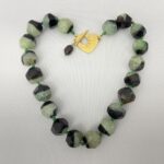 green stone necklace