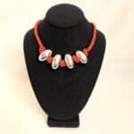 Minimalist Red Necklace 0369031