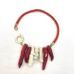 Minimalist Red Necklace 0369037