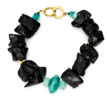 Chunky Black Necklace 0369015