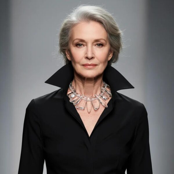 Effortlessly chic and endlessly versatile—the Clear Chunky Necklace brings a fresh, contemporary touch to any ensemble. Measuring 16 inches in length and weighing 9 ounces, this elegant piece strikes the perfect balance between bold presence and everyday wearability. Featuring irregular-shaped clear acrylic beads, the design creates a stunning icicle-like illusion that captures and refracts light with every movement. Its transparent aesthetic makes it a natural companion for any color palette or fabric, seamlessly complementing vibrant prints, crisp whites, soft pastels, or dark tones. Whether layered over a sleek black turtleneck or worn with a breezy summer dress, this necklace offers timeless adaptability with modern flair. The lightweight feel and smooth, polished finish of the acrylic ensure comfort throughout the day, while the necklace’s sculptural charm elevates even the simplest outfit. From casual brunches to evening events, it transitions effortlessly—proof that sophisticated style doesn't have to be complicated. For those who appreciate understated drama and flexible fashion, the Clear Chunky Necklace is an essential addition to your jewelry rotation. Refined, radiant, and always in season, it’s the kind of piece that quietly transforms your look—like ice catching sunlight, cool and captivating. A chunky necklace can further enhance your unique style.