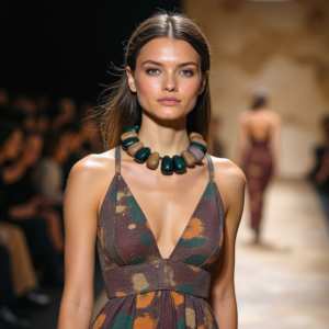 Discover the beauty of nature with this handcrafted necklace featuring irregular-shaped natural semi-precious Indian Agate stones in stunning shades of brown and green. Known as the eternity stone, Indian Agate is believed to be charged by the moon's power, making it a unique addition to your jewelry collection. Each polished bead is carefully knotted to fit comfortably around your neck, showcasing the earthy colors and light luster that make this piece truly special. Perfect for any occasion, this necklace adds a touch of elegance and a connection to the natural world.