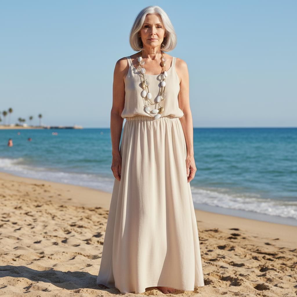 Discover effortless sophistication with this 36-inch multi-strand necklace, designed to bring timeless beauty to your everyday style. Crafted with four strands of lightweight gold nylon cord, it drapes gracefully while remaining comfortable for all-day wear. The necklace is adorned with a striking mix of snow-white and gold resin beads, creating a luminous contrast that instantly elevates any outfit. Unlike heavy statement jewelry, this piece offers the bold look of large beads without the bulk. Its lightweight design ensures easy wear, while the layered strands add depth and movement. Whether styled with a crisp blouse for work or paired with an elegant dress for evening occasions, this necklace transitions seamlessly from day to night. The golden tones radiate a Honeyed warmth, perfectly balanced by the purity of white beads. This Honeyed glow enhances the necklace’s versatility, making it a standout accessory for both casual and formal looks. With its Honeyed elegance and modern simplicity, this necklace is destined to become a staple in your jewelry collection.  Celebrate the harmony of comfort and style with a piece that embodies understated luxury and effortless charm.