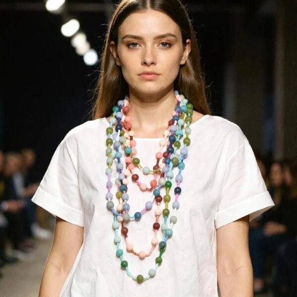 Add effortless charm to your everyday style with this elegant set of blue long necklace combo, designed to blend comfort, durability, and eye-catching simplicity. Each necklace measures 37 inches in length and features soft, silky silicone beads in delicate pastel hues—blue, peach, and green—creating a trio that’s both soothing and stylish. The blue long necklace combo is lightweight design, these necklaces offer all-day comfort without compromising sophistication. The smooth silicone beads provide a gentle, modern aesthetic that’s perfect for casual wear, yet refined enough to elevate a weekend brunch look or a breezy work ensemble. The extra-long length allows versatile styling—wear one solo for a minimalist statement or layer all three for a vibrant, contemporary stack. Built with high-quality materials, each necklace in the set of the blue long necklace is crafted to last, offering longevity that matches its timeless appeal. Whether you’re curating your own jewelry collection or gifting to someone who loves thoughtful accessories, this set is a beautiful balance of form and function. From soft pastel tones to its refined silhouette, this trio delivers style that feels as good as it looks—an easy favorite for daily wear with an understated elegance that speaks for itself.