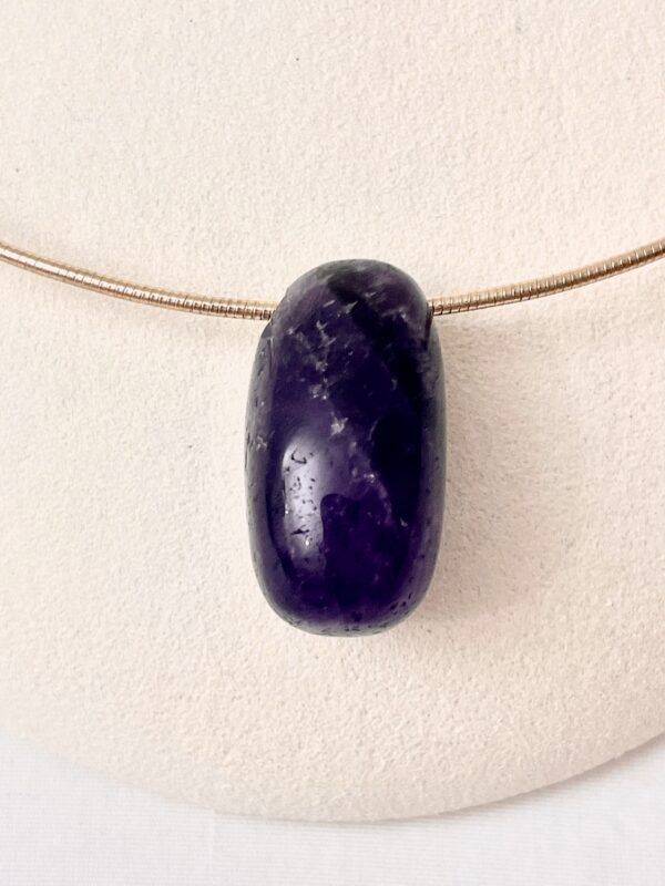 Amethyst: This deep purple stone is associated with February's birth and has been described over the ages as a symbol of power, love, and intelligence.