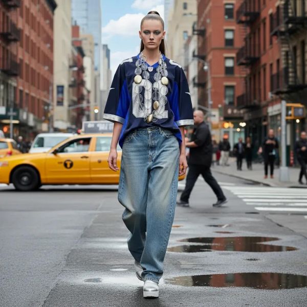 Crafted to command attention, this exquisite necklace with extended length features a stunning combination of clear beads interspersed with elegant gold accent beads. Its harmonious blend of transparent and metallic hues offers a luxurious sheen that captures light from every angle. Designed for versatility, you can wear it as a single strand with a long, flowy dress to achieve effortless grace. Simply slip it over the head for instant elevation of casual separates, or transform it into two long strands that cascade beautifully, adding depth and dimension to your look. For a bold, fashion-forward twist, double it up again to create a chunky, sculptural statement. Each bead is uniformly strung on a durable, tangle-resistant cord that drapes gracefully and maintains its poise throughout the day. The juxtaposition of crystal-clear forms and golden accents lends this piece an air of modern elegance while retaining timeless appeal. Perfect for both daytime sophistication and evening glamour, it transitions seamlessly from desk to dinner and beyond. Lightweight yet substantial, the design moves with your body, catching reflections with every turn. Allow this dramatic piece to take you from workwear to weekend attire, ensuring a lasting impression wherever you go.  Each clear bead reflects a prism of color, while gold accents cast a long glow.