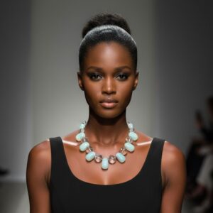 Experience the enchantment of natural beauty and artistry with our handcrafted necklace featuring luminous gemstones. This extraordinary piece showcases an elegant interplay between two distinct bead types, marrying subtle opalescence with earthy sophistication. The design revolves around the seamless union of Opalite Crystal beads and genuine Crystal Rock beads. Each element captures and reflects light in its own unique way, creating a dynamic dance of brilliance with every movement. The Opalite Crystal strands reveal a mesmerizing color effect that shifts from soft green to pale blue, lending the necklace an ethereal quality that changes with each glance. Complementing these hues, the Crystal Rock beads provide structure and clarity, grounding the iridescent glow in polished elegance. Capable of harmonizing with virtually any outfit, this versatile accessory transitions seamlessly from casual to formal settings. Whether paired with a crisp white blouse or a sleek evening gown, the subtle sparkle of Opalite Crystal details creates an eye-catching focal point without overwhelming the ensemble. More than an ornament, this necklace stands as a work of art, connecting fashion with raw earth elegance. The interplay of transparent beads and natural textures delivers a distinctive organic look, highlighting both craftsmanship and mindful design. Enhance your collection with this piece that brings a luminous perspective to any wardrobe.