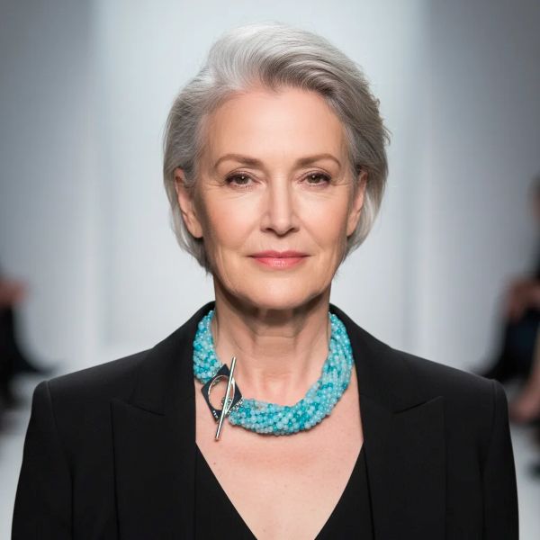 Elevate your ensemble with our Sky Cascade Necklace—a versatile statement piece inspired by the shifting hues of the open sky. This handcrafted design features multiple strands of petite glass beads in a harmonious gradient of blues, from deep ocean tones to the soft whisper of morning mist. Each bead catches the light like droplets suspended in air, creating a fluid, shimmering effect that evokes the serenity of a clear heaven at dawn. The necklace is anchored by a bold silver toggle clasp, intentionally placed to one side for a touch of asymmetrical elegance. This distinctive clasp not only secures the piece but adds a sculptural accent that complements both casual and formal looks. Wear it loose for a layered, bohemian vibe, or twist the strands for a more refined silhouette—perfect for evening wear or special occasions. Whether you're channeling the calm of a cloudless Sky or the depth of twilight blues, this necklace adapts to your mood and style. Designed for those who find beauty in nuance and movement, the necklace is more than an accessory—it’s a wearable reflection of nature’s palette and your personal expression. Let your style soar.