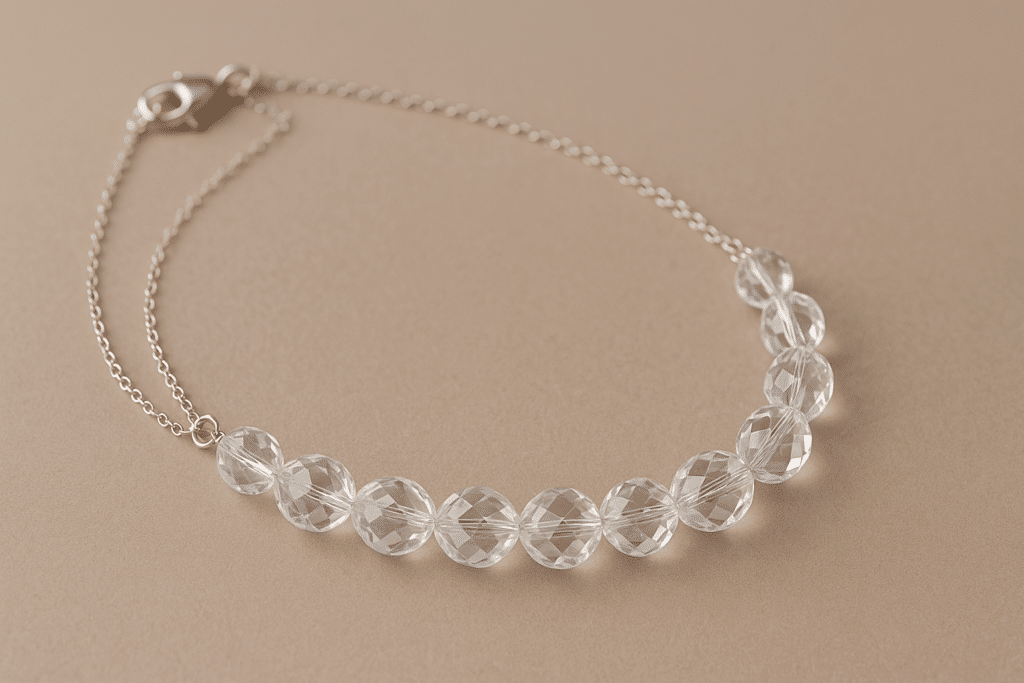 Crystal Clear Necklace: Elegant Handcrafted Jewelry by Caro Jewelry