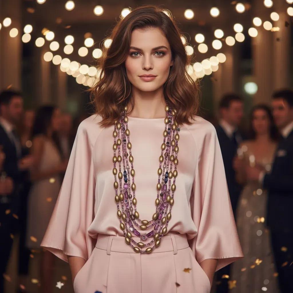 Indulge in the luxurious charm of the Purple Delight necklace — a radiant statement piece designed to captivate and elevate any ensemble.